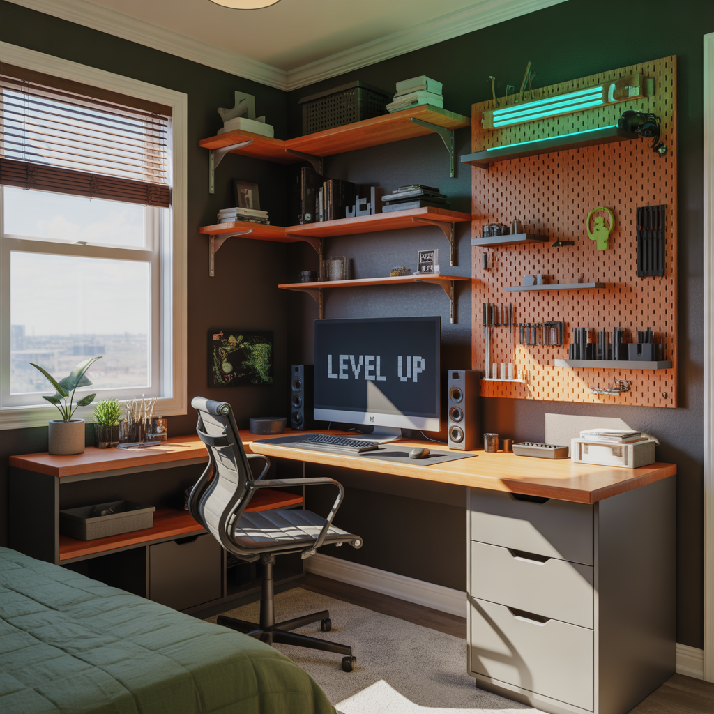 gaming room ideas small bedroom