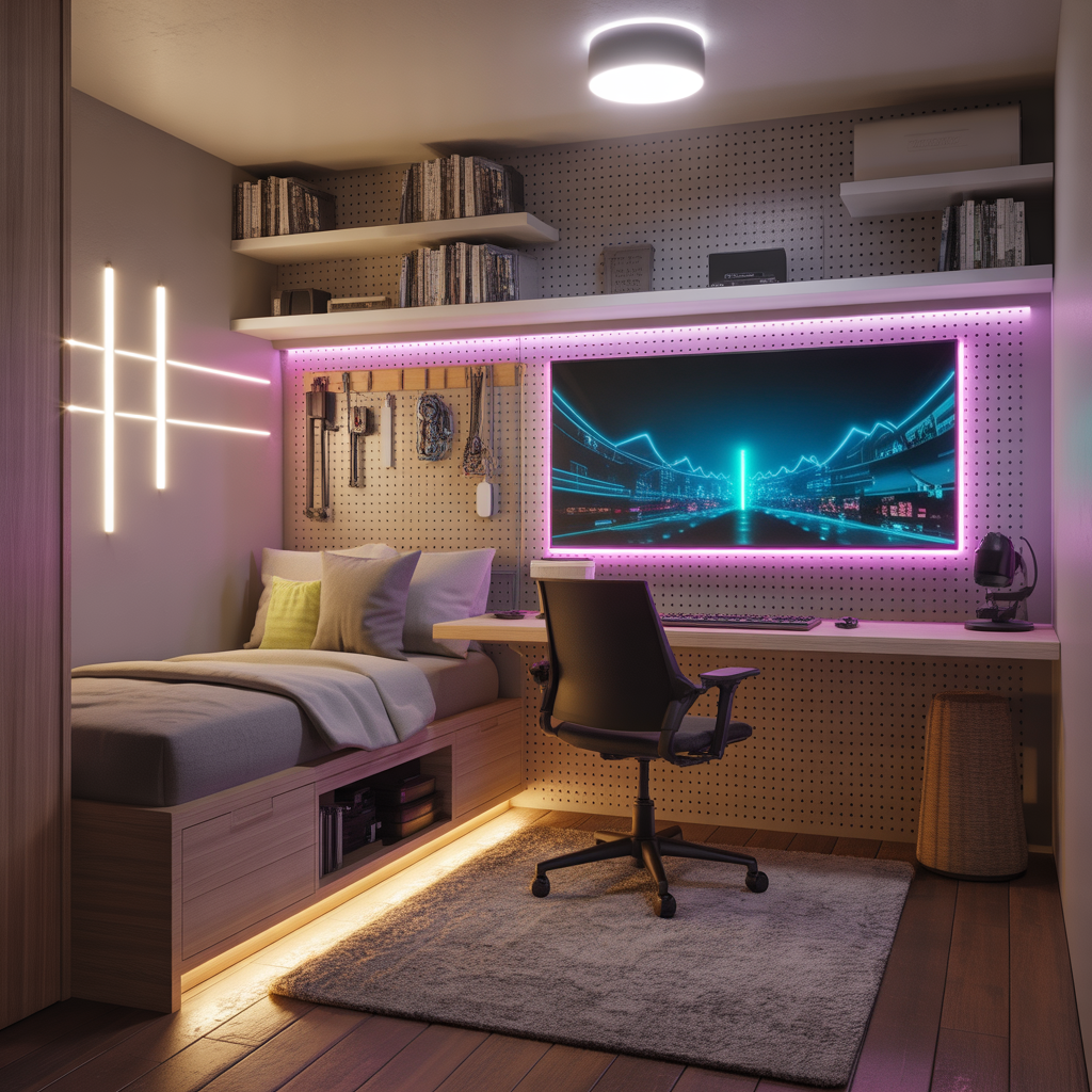 gaming room ideas small bedroom