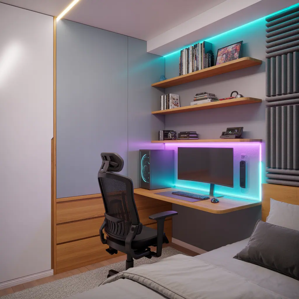 gaming room ideas small bedroom