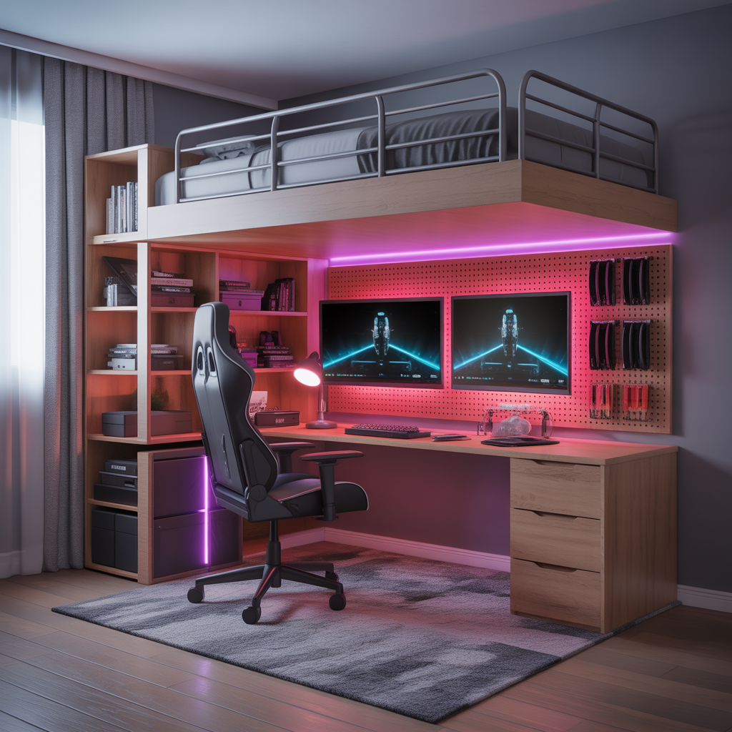 gaming room ideas small bedroom