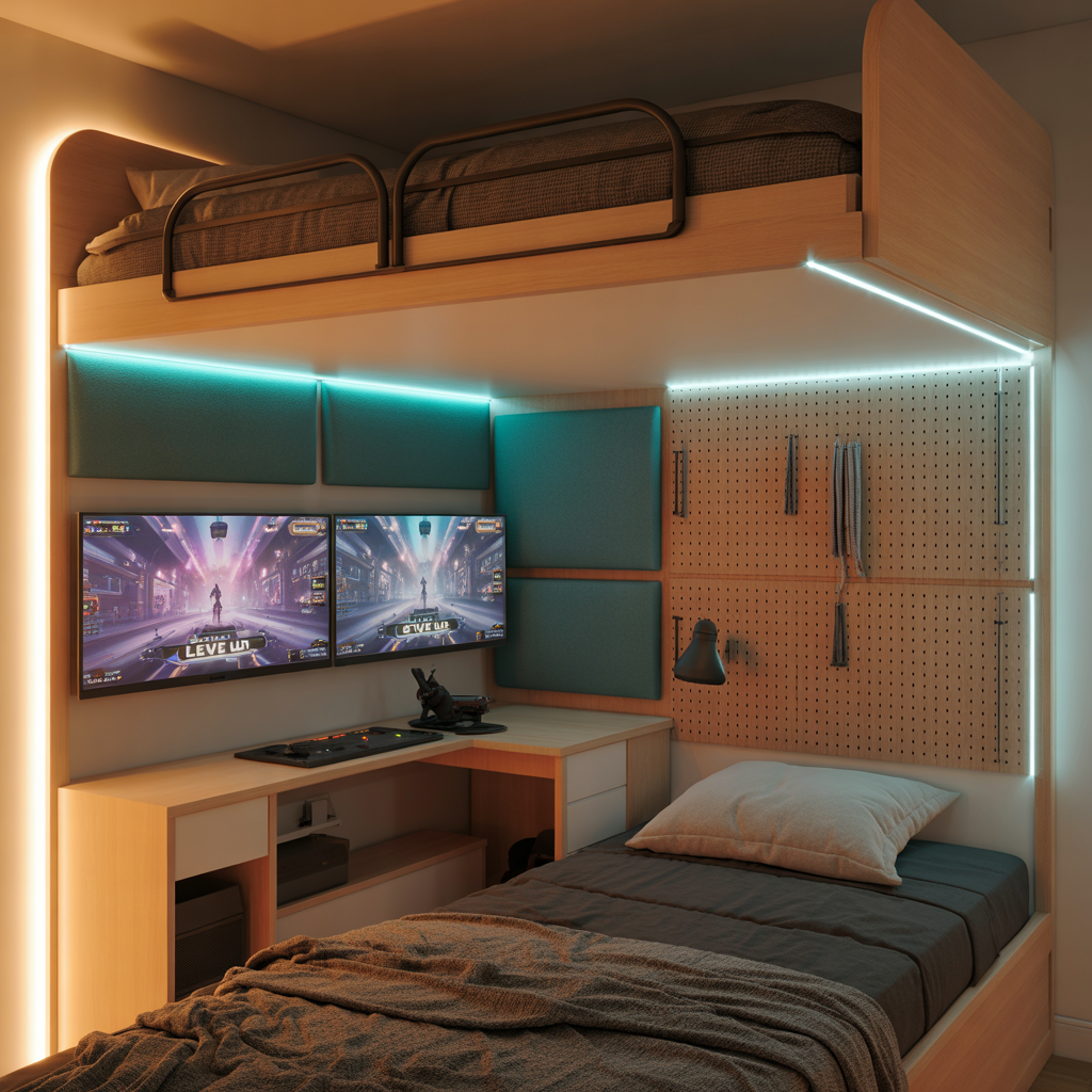 gaming room ideas small bedroom