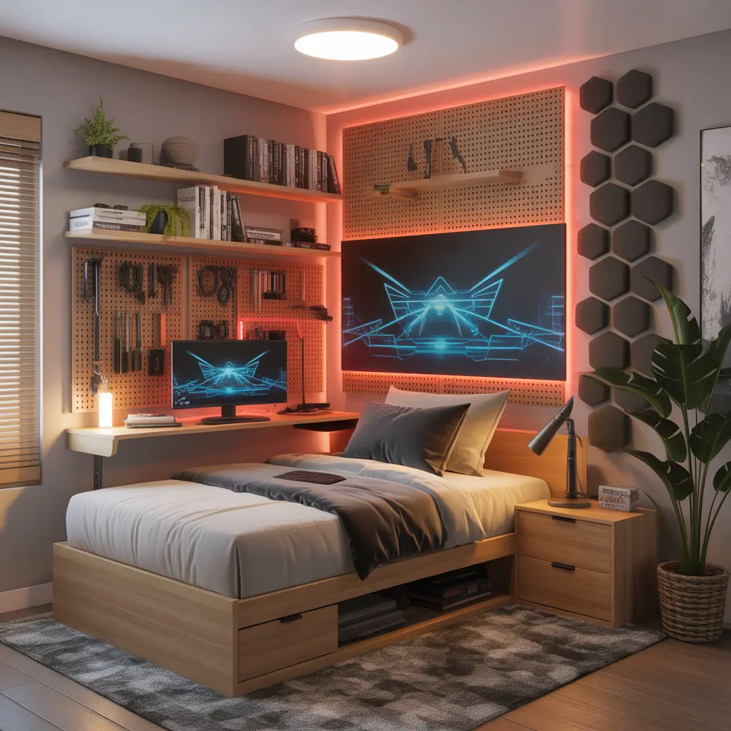 gaming room ideas small bedroom