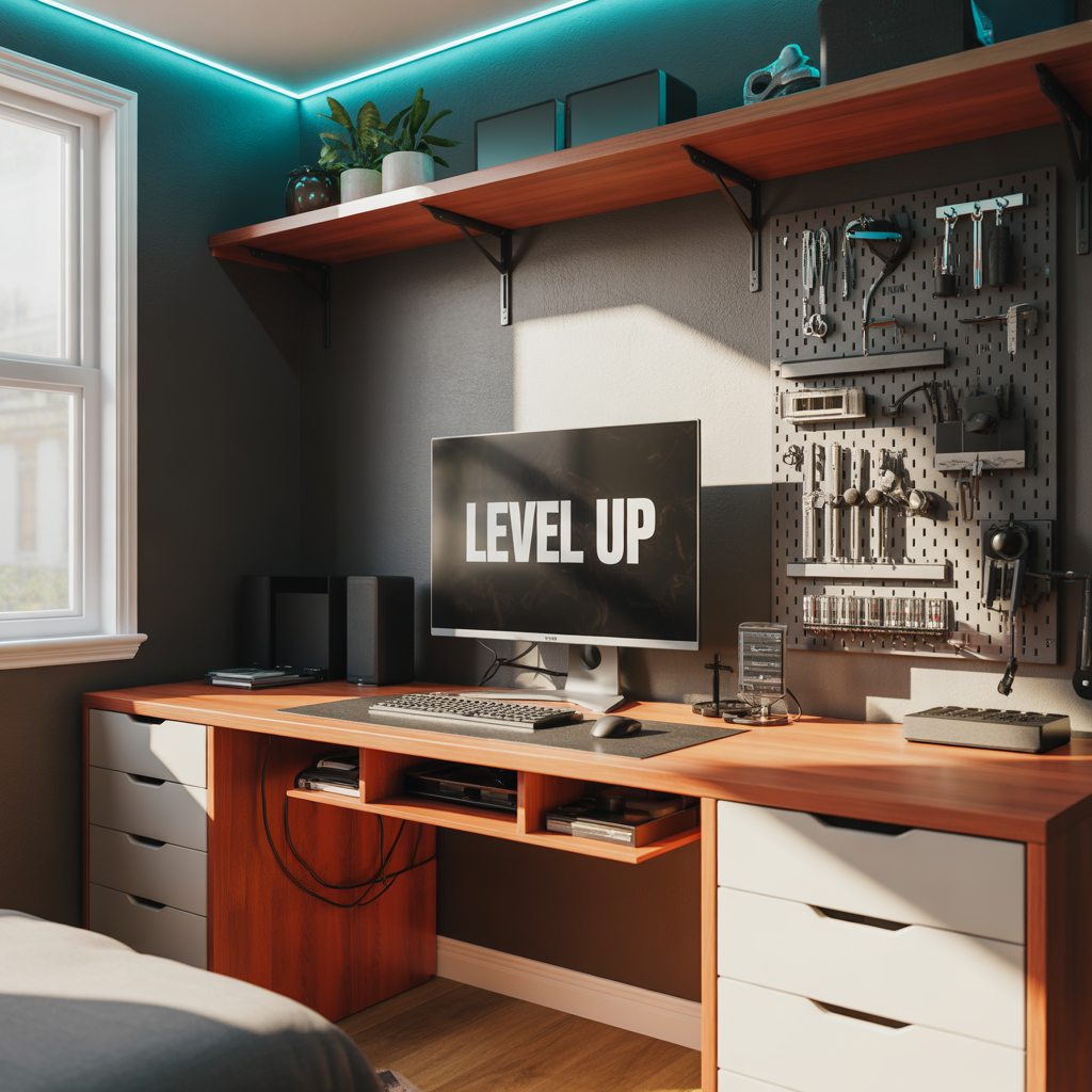 gaming room ideas small bedroom