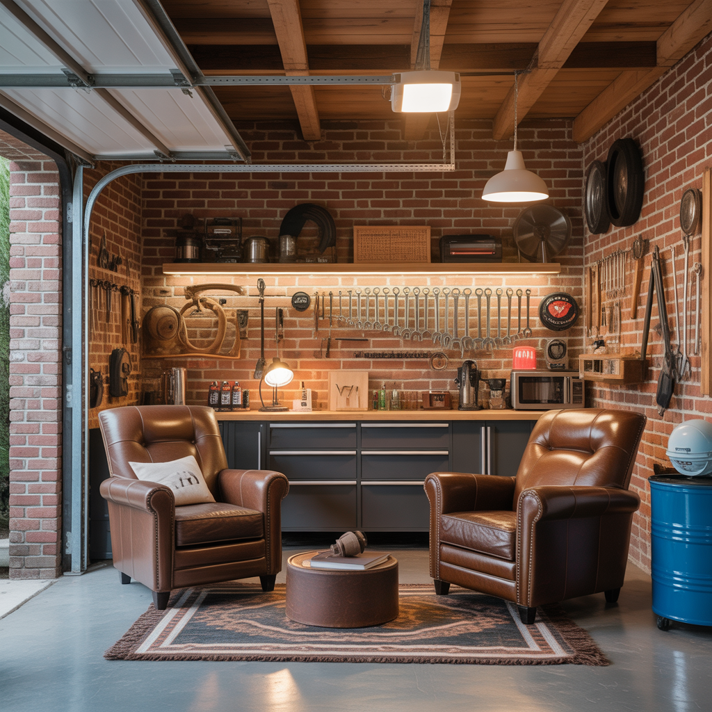 garage man cave basic ideas