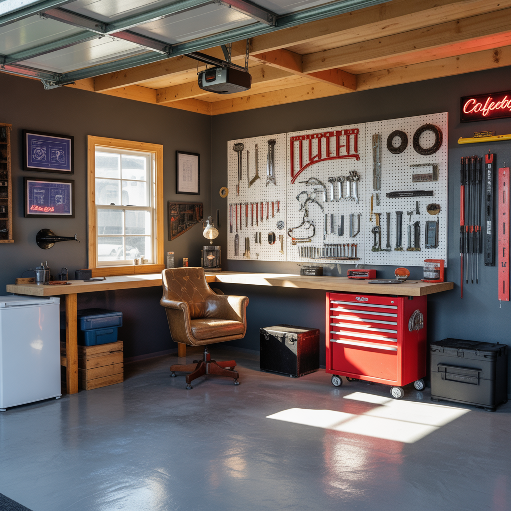 garage man cave basic ideas
