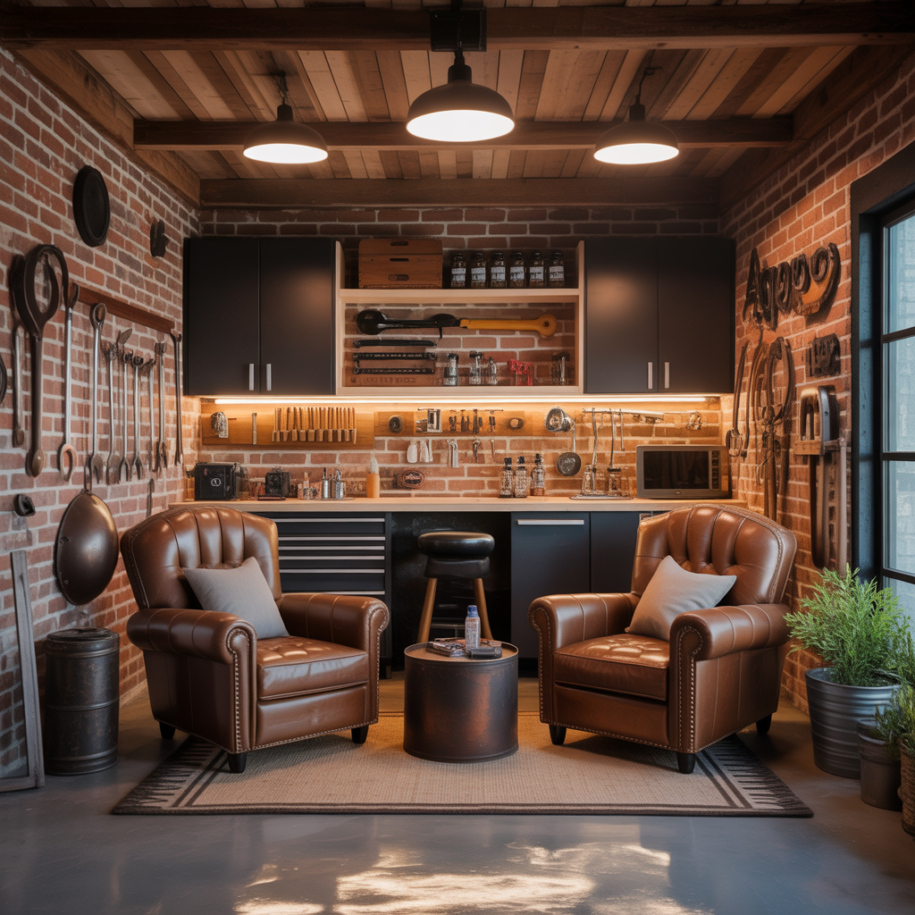 garage man cave basic ideas