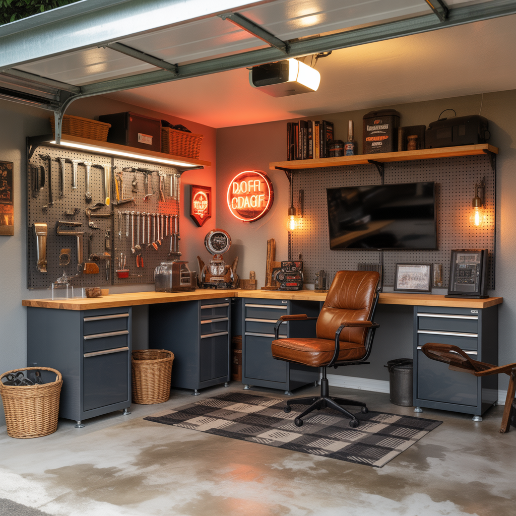 garage man cave basic ideas