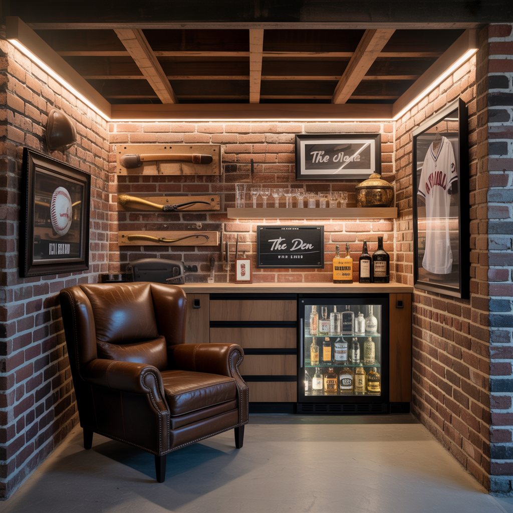 garage man cave basic ideas