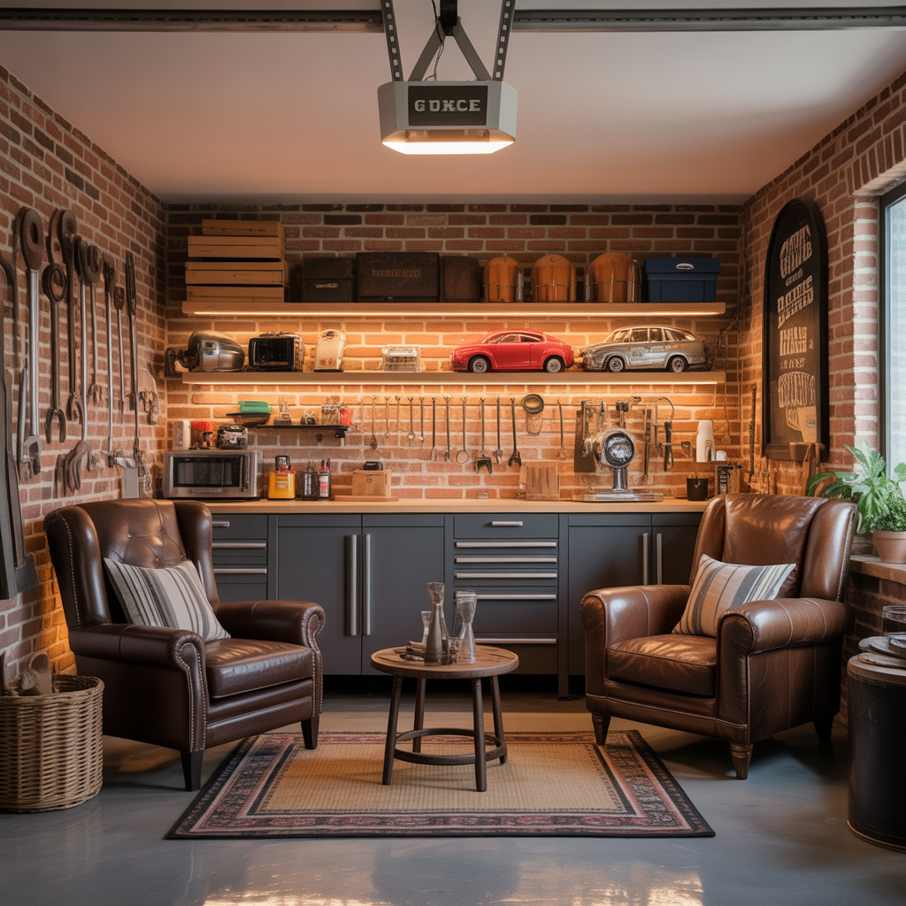 garage man cave basic ideas