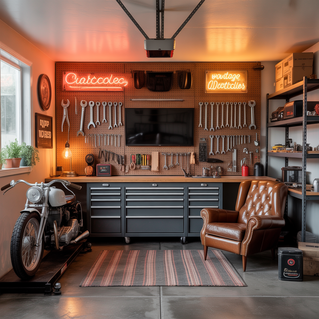 garage man cave basic ideas