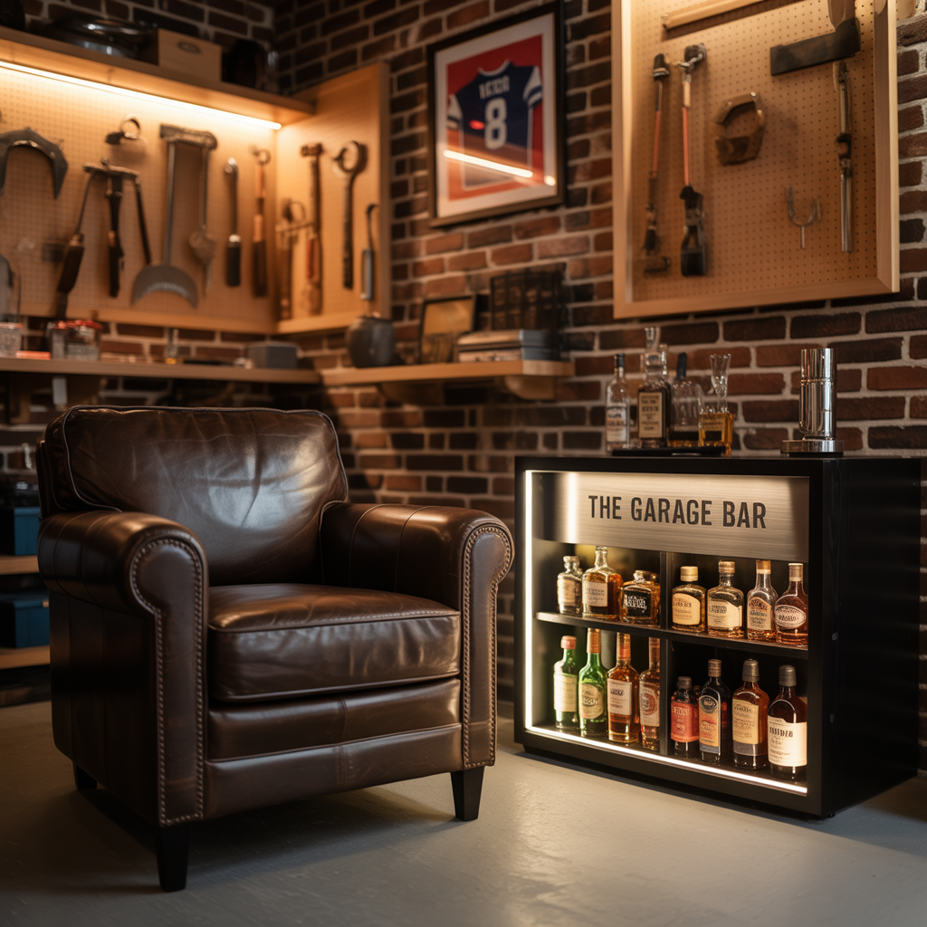 garage man cave basic ideas