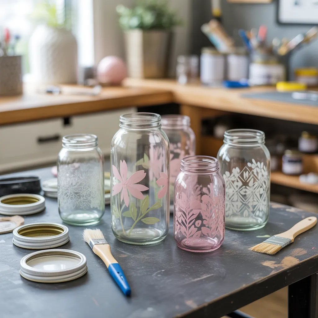 glass jar painting ideas how to