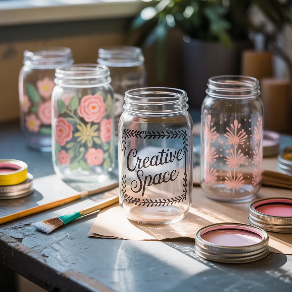 glass jar painting ideas how to