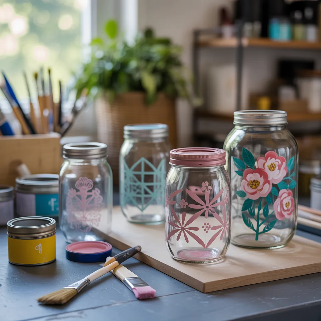 glass jar painting ideas how to