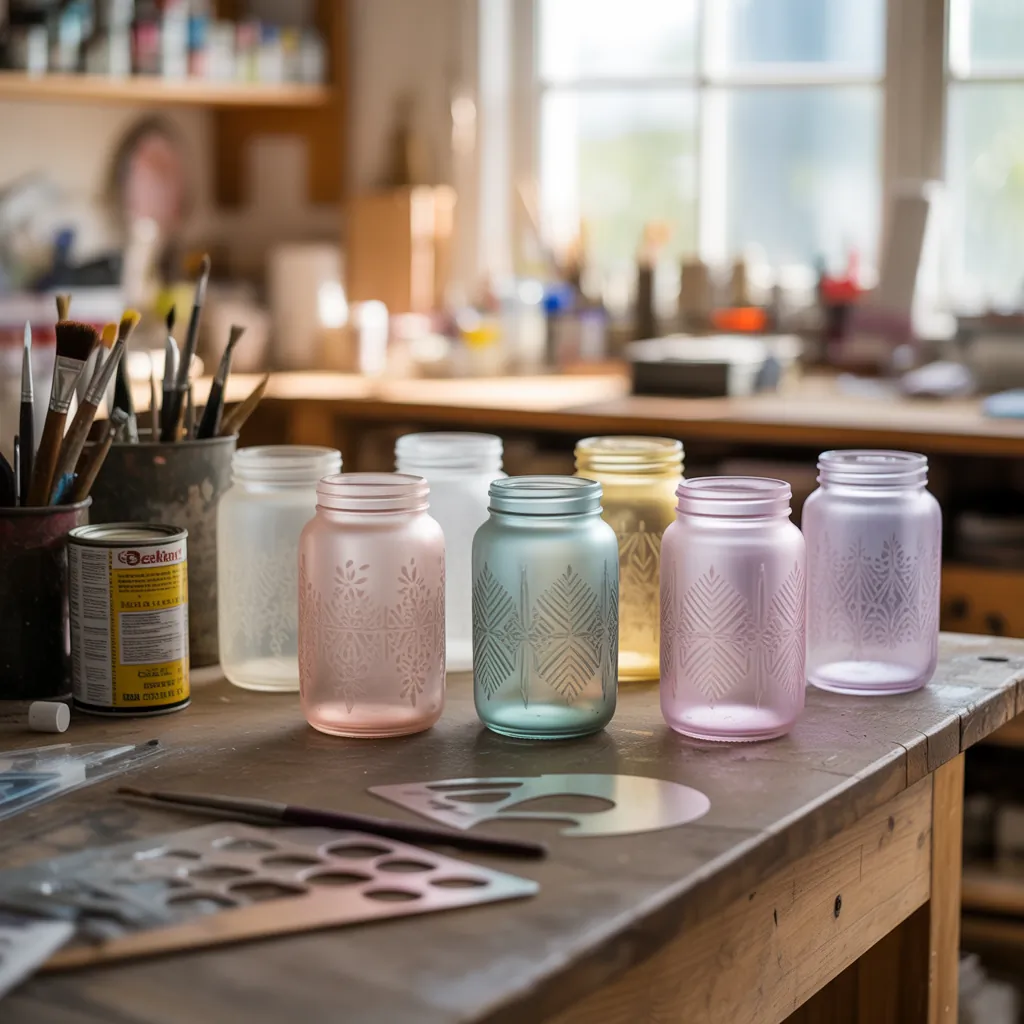 glass jar painting ideas how to
