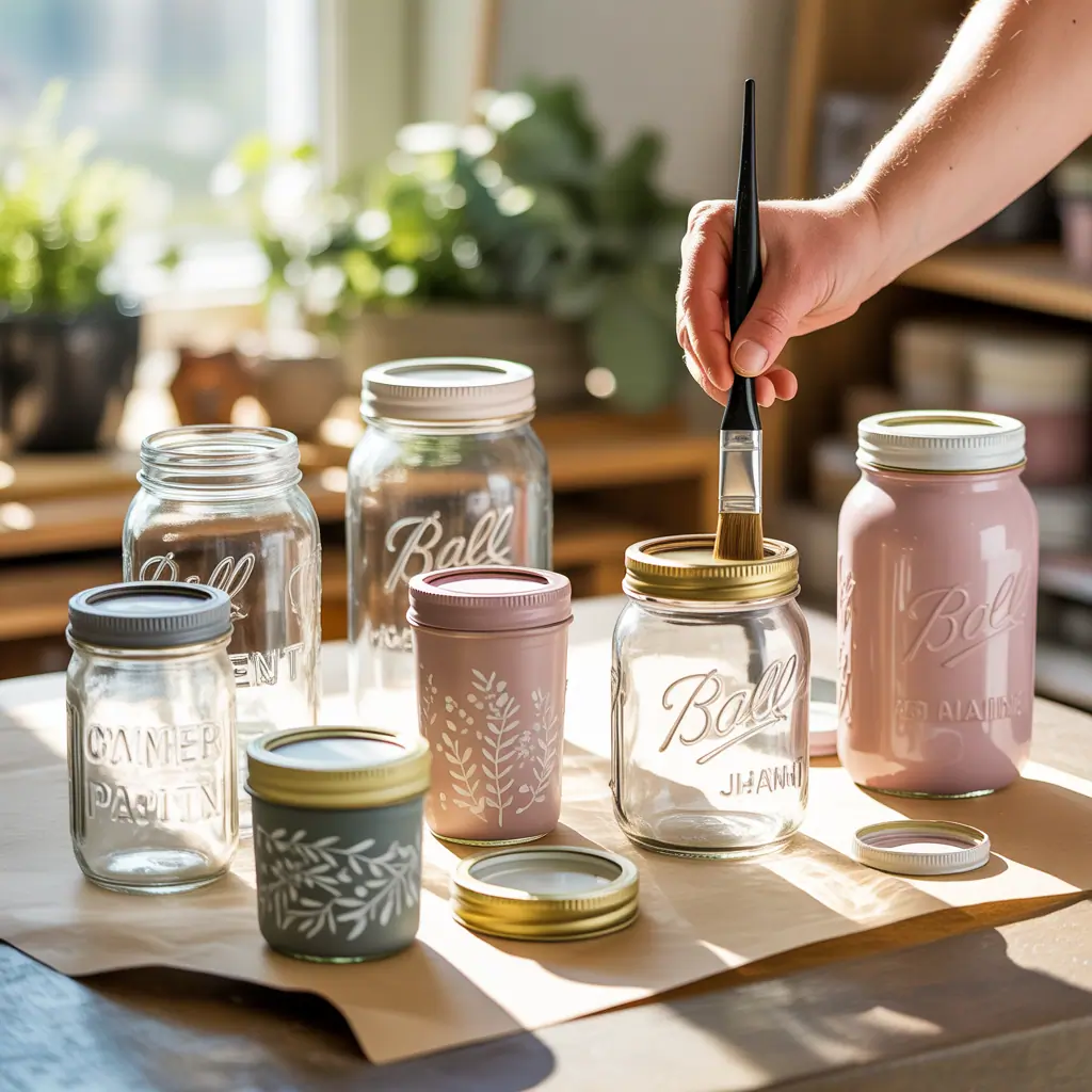 glass jar painting ideas how to