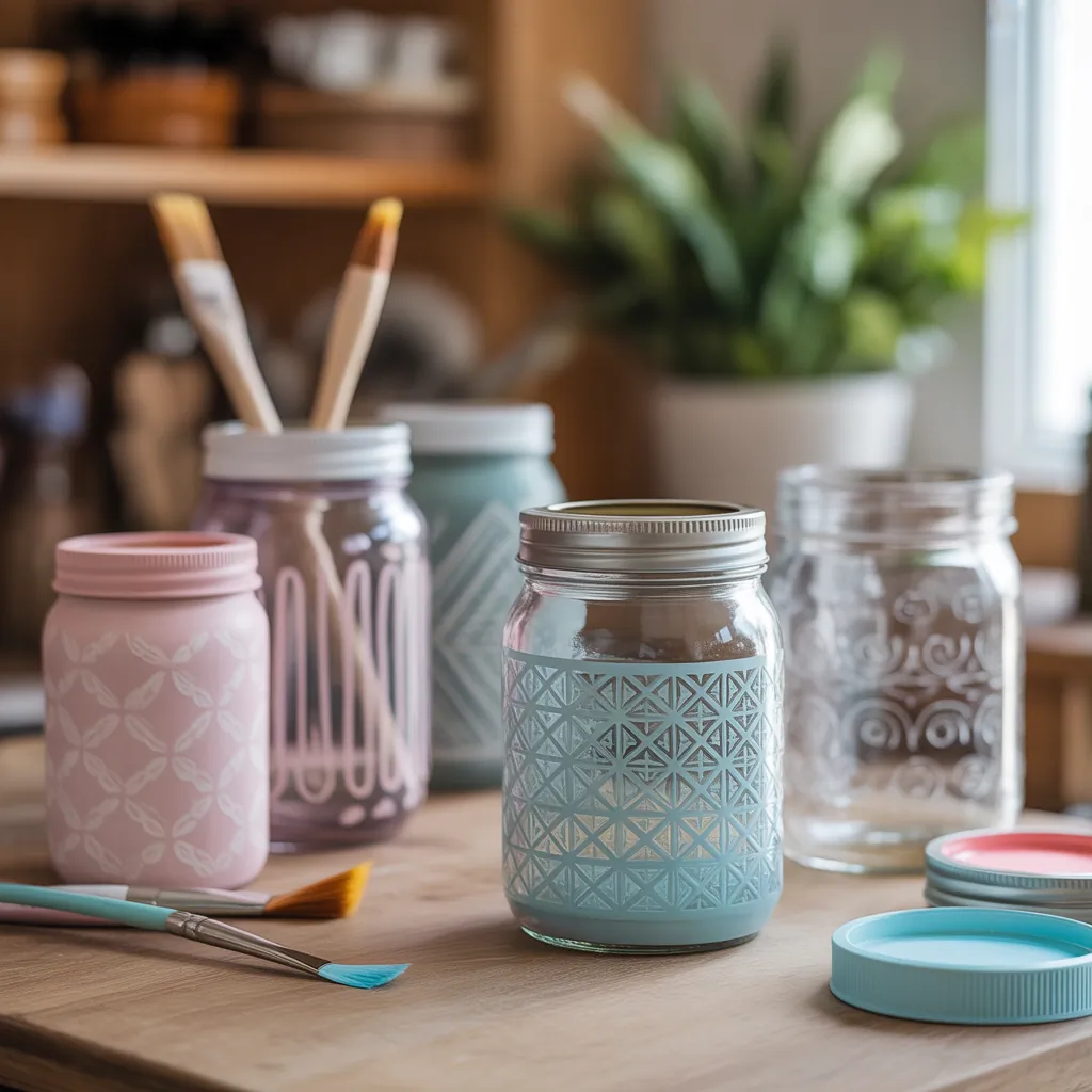 glass jar painting ideas how to