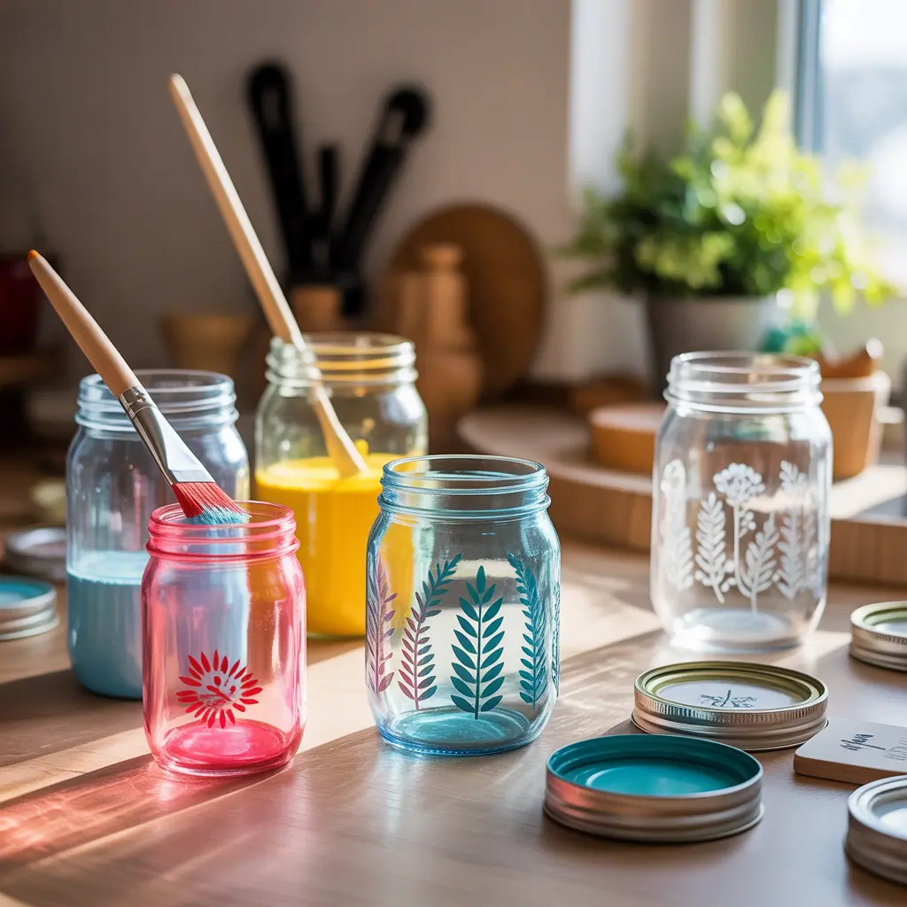 glass jar painting ideas how to