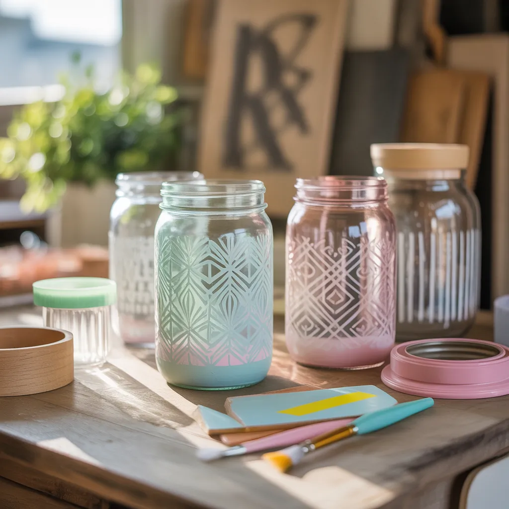 glass jar painting ideas how to
