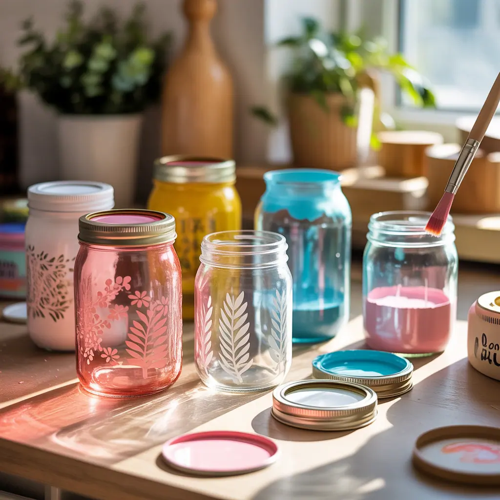 glass jar painting ideas how to