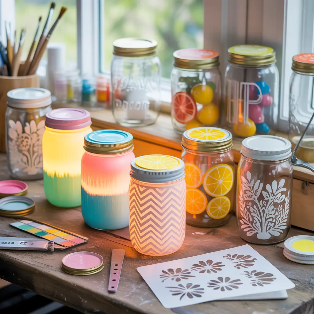 glass jar painting ideas how to