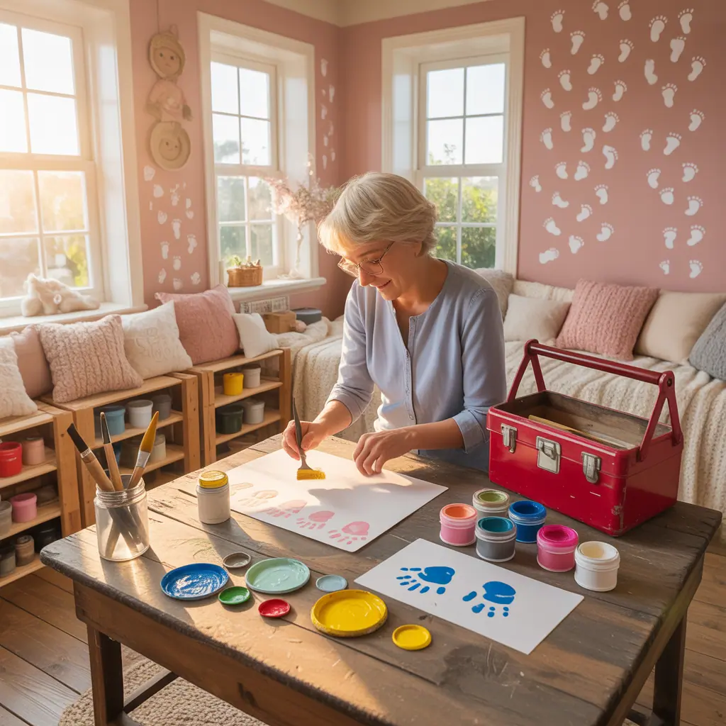 grandma ideas with baby footprint