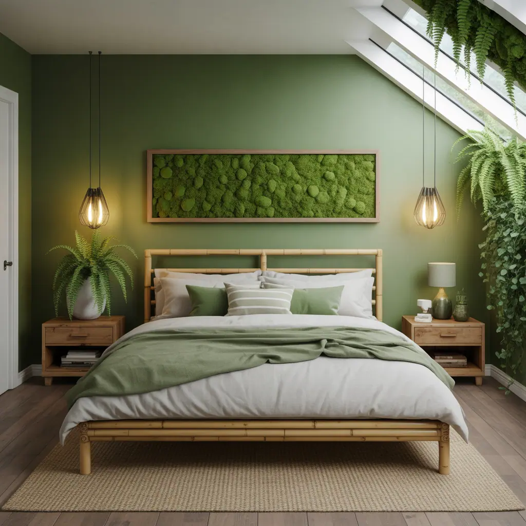 green bedroom concepts