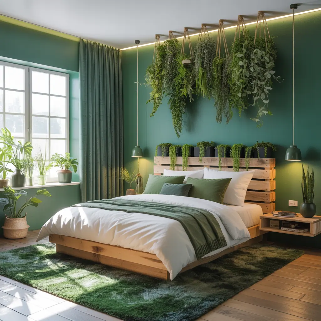 green bedroom concepts