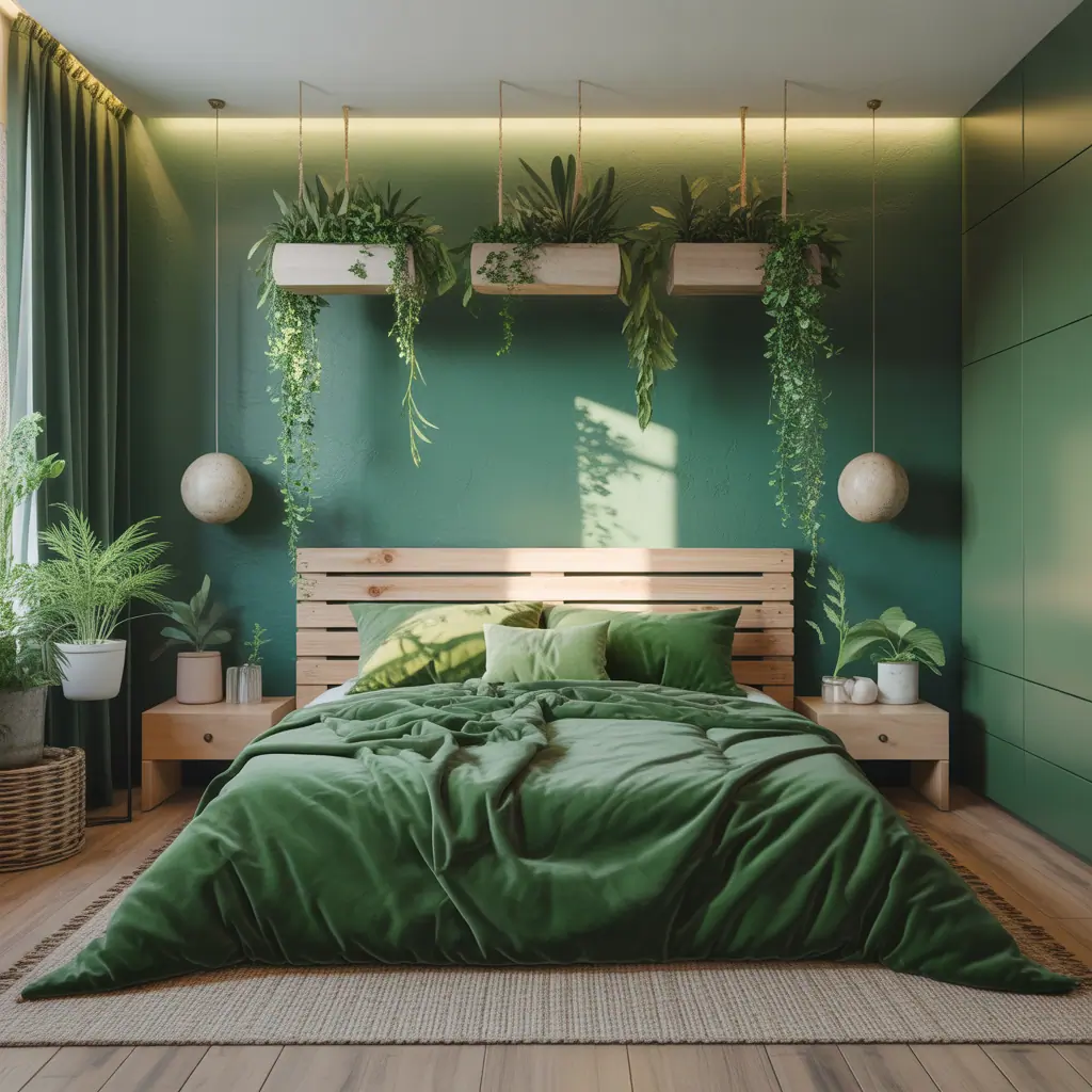 green bedroom concepts