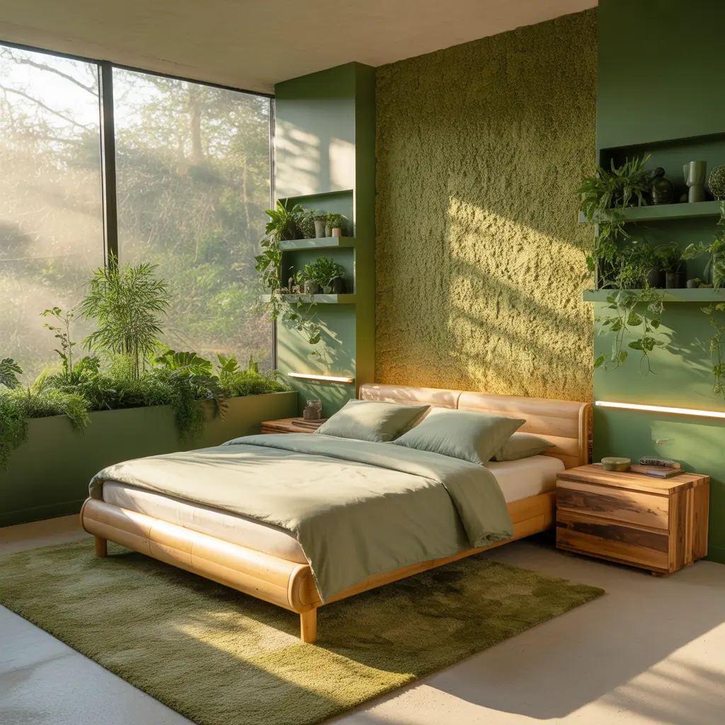 green bedroom concepts