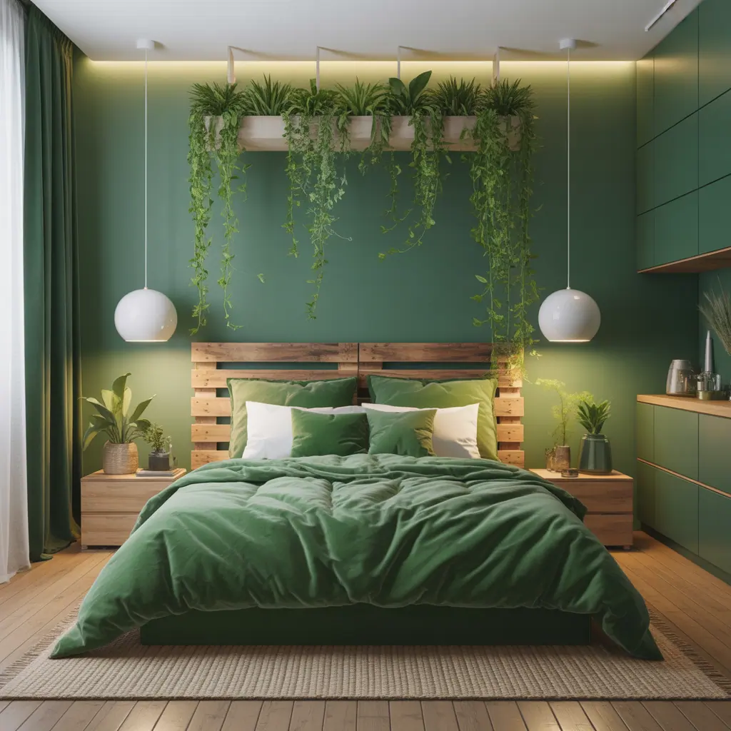 green bedroom concepts