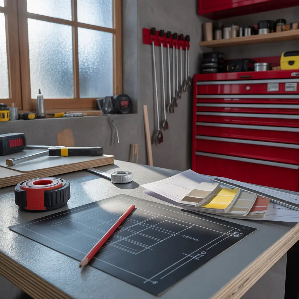 grey and red idea themes