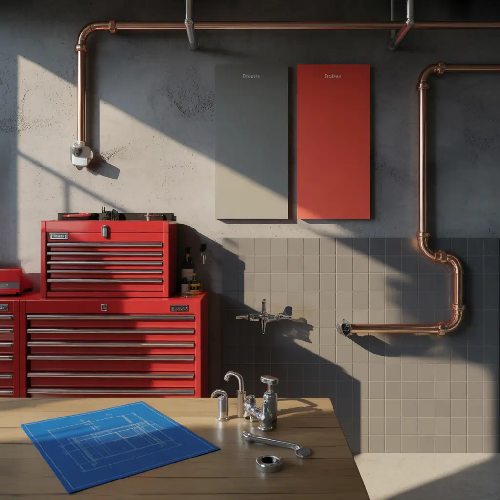 grey and red idea themes