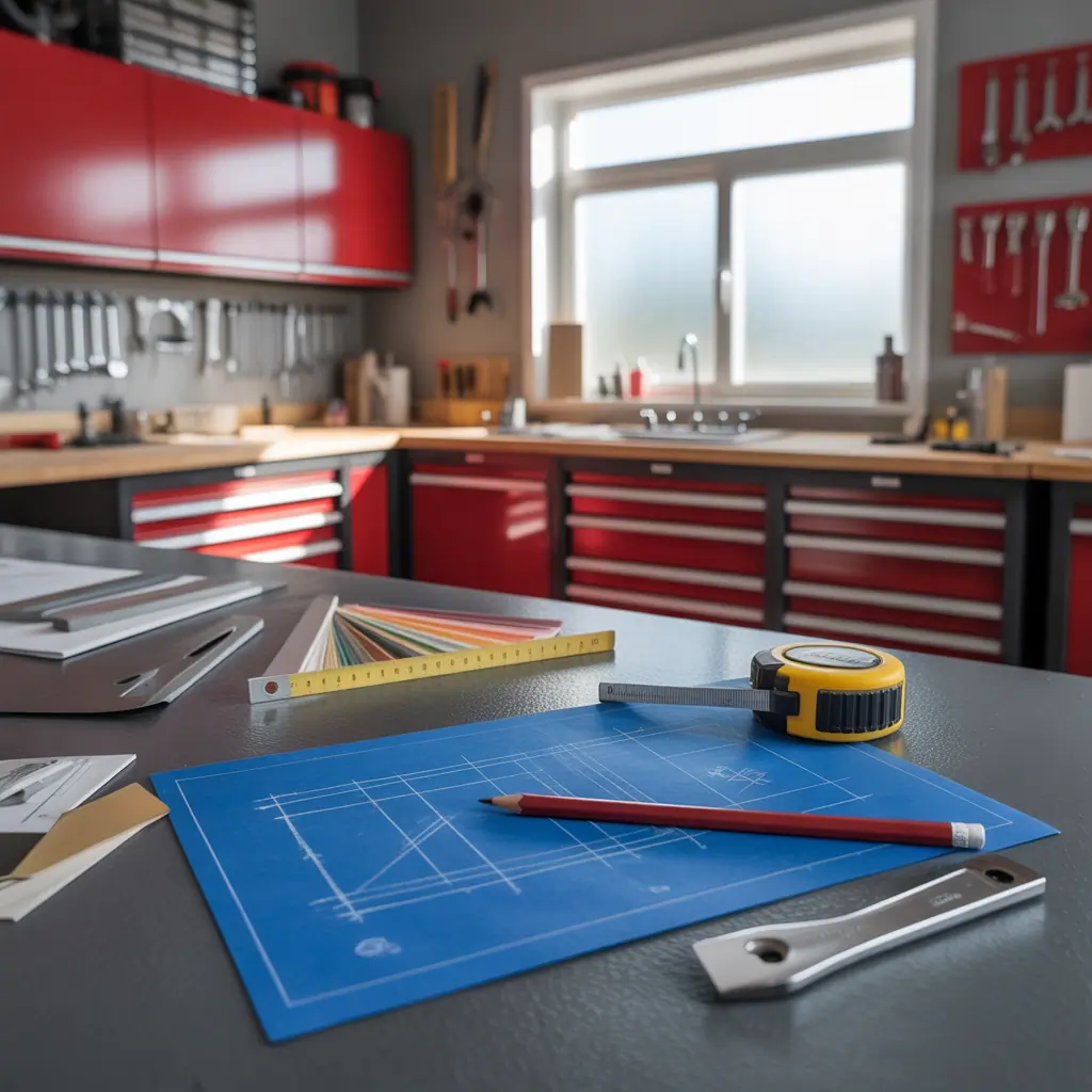 grey and red idea themes