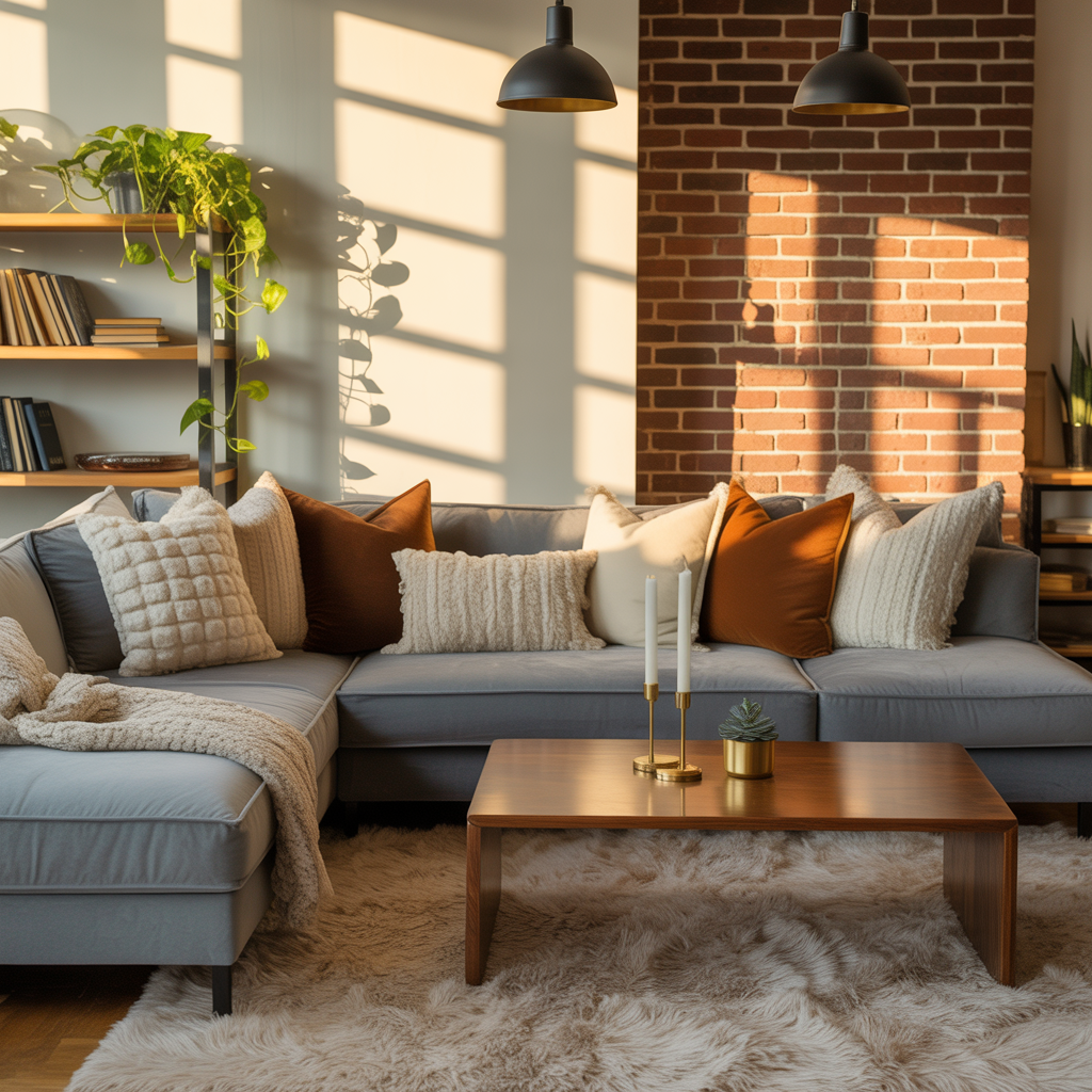 grey couch living area ideas