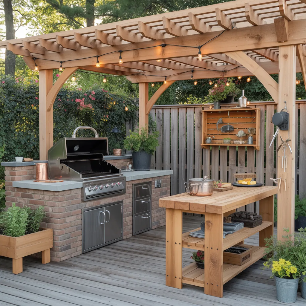 grill station outdoors ideas