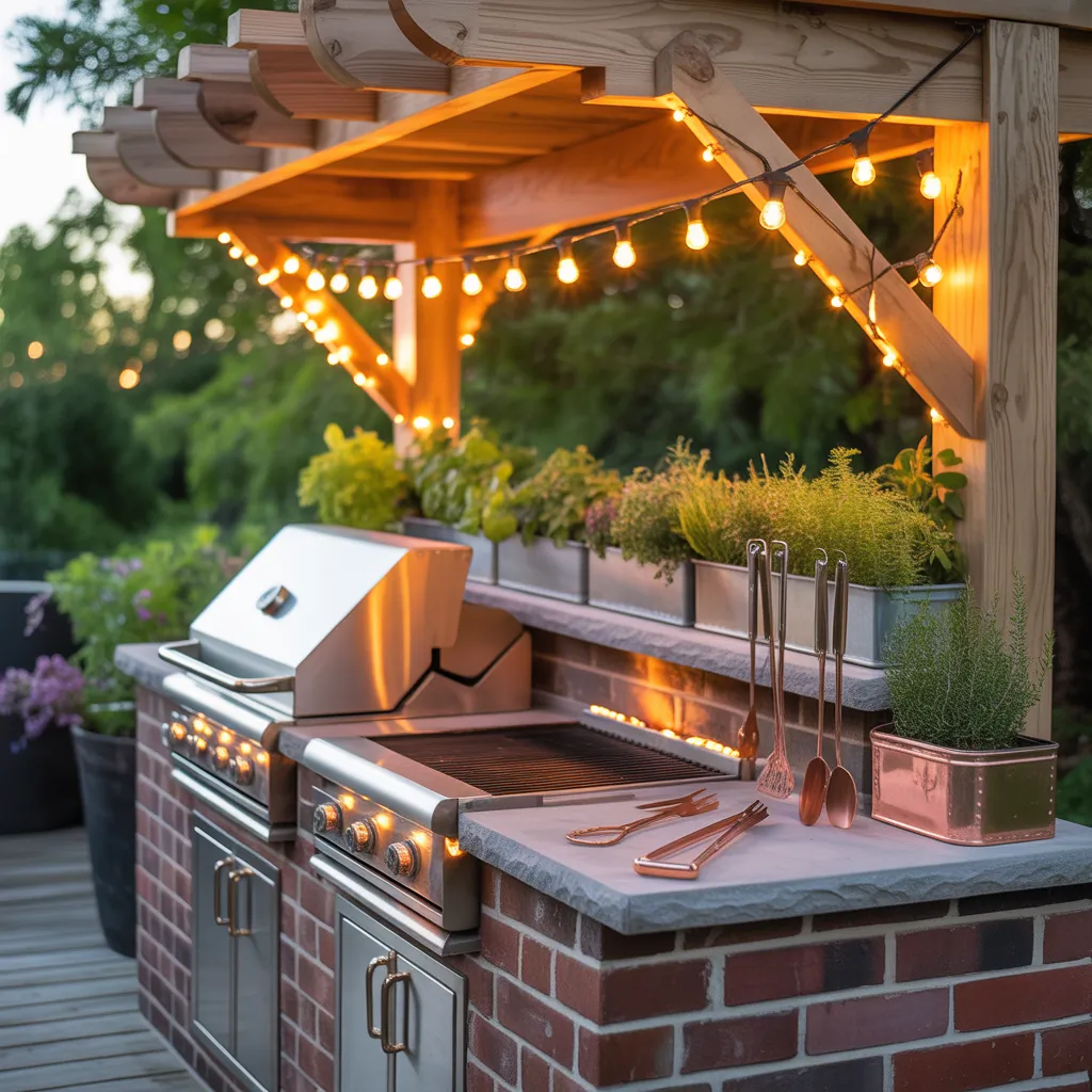 grill station outdoors ideas
