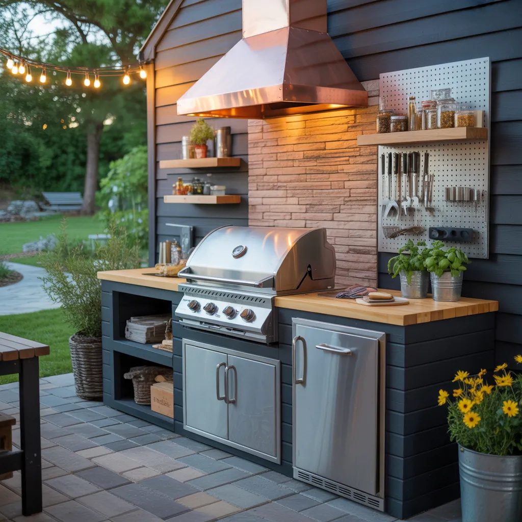 grill station outdoors ideas