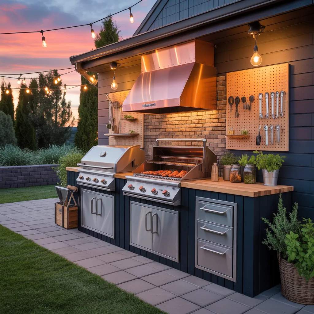 grill station outdoors ideas