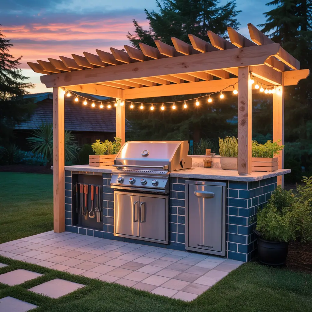 grill station outdoors ideas