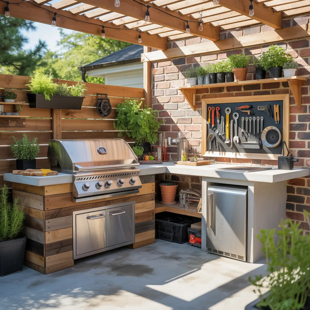 grill station outdoors ideas