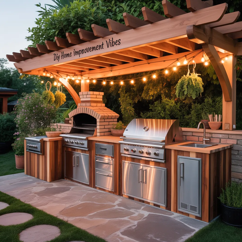 grill station outdoors ideas
