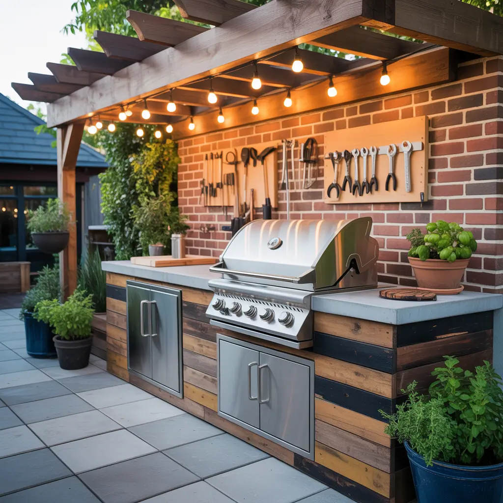 grill station outdoors ideas
