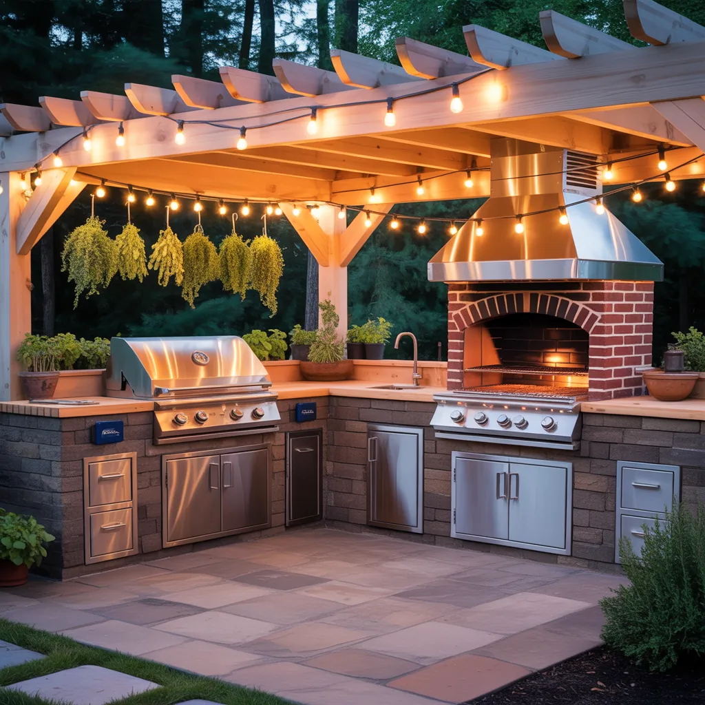 grill station outdoors ideas