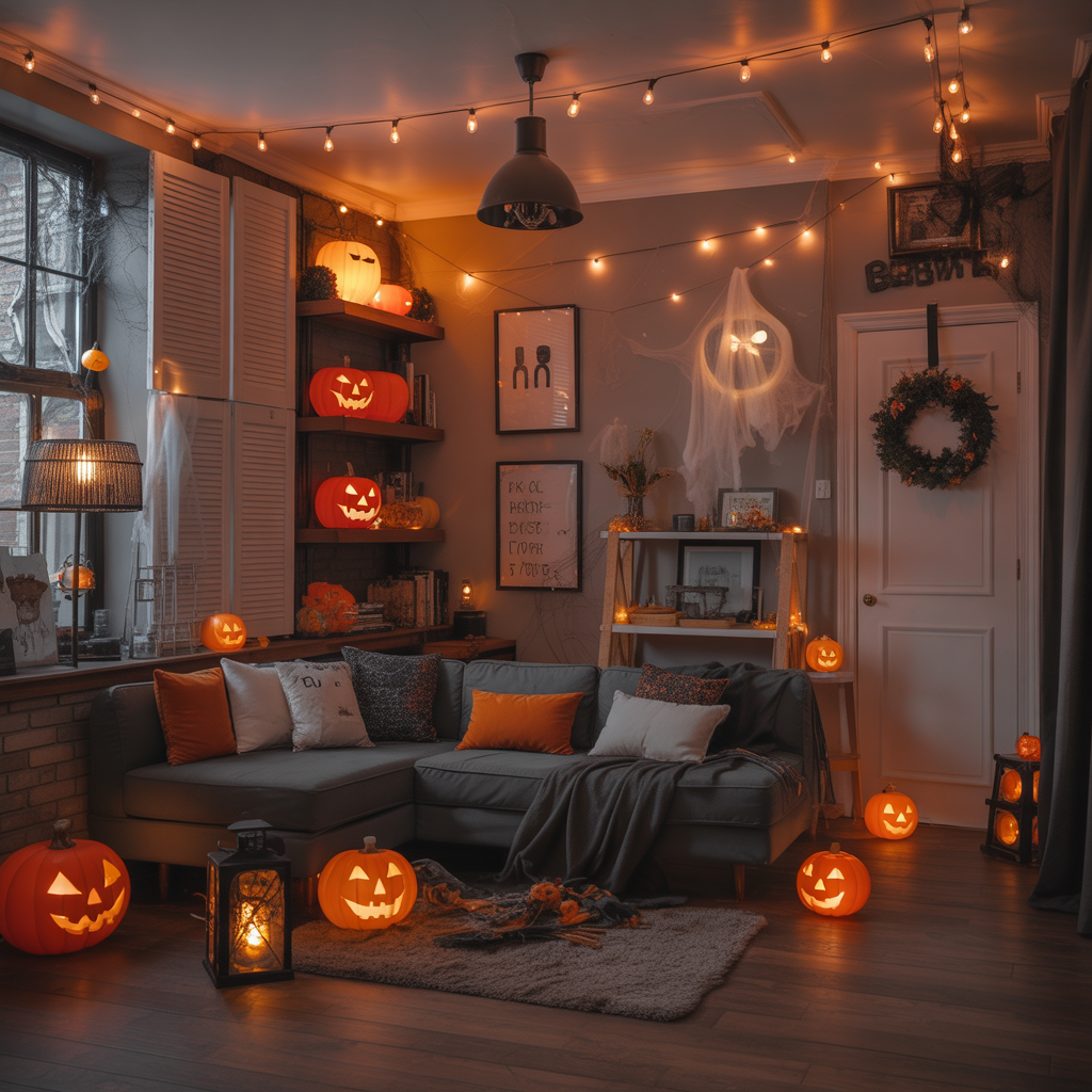 halloween apartment decor