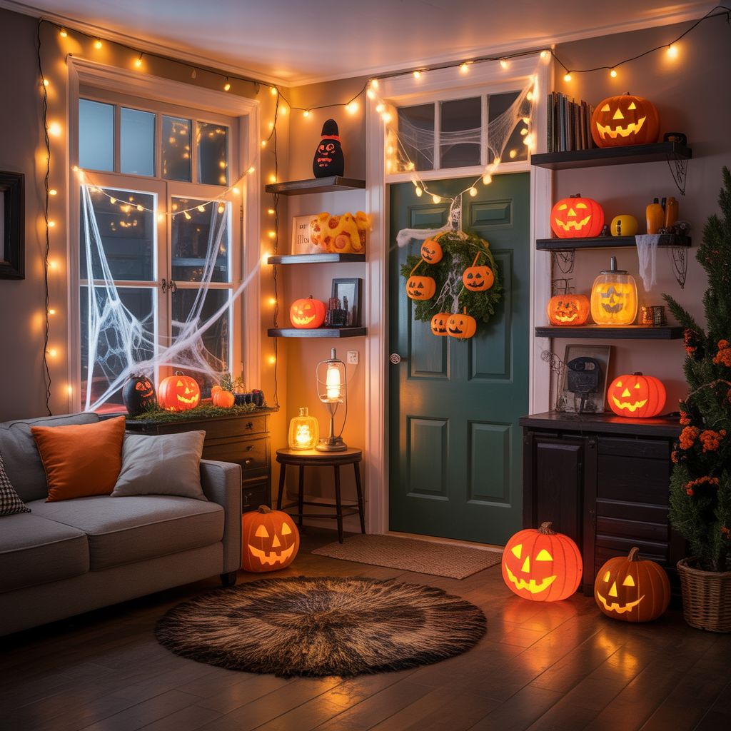 halloween apartment decor