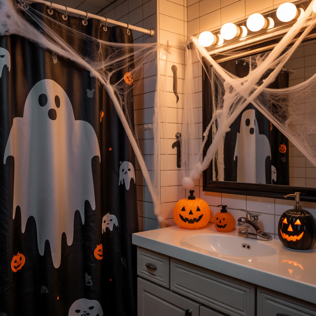 halloween bathroom decor