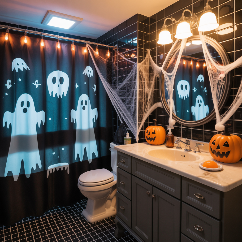 halloween bathroom decor