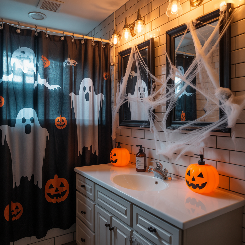 halloween bathroom decor