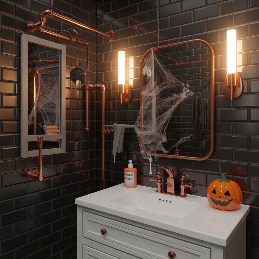 halloween bathroom decor